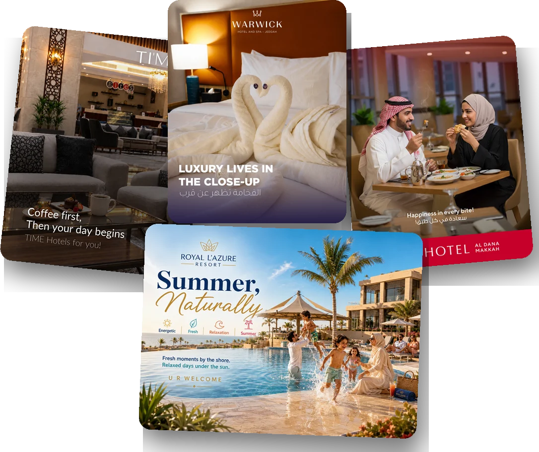 TIME Ruba Hotel, Warwick Jeddah, M Hotel Al Dana and L'Azure Royal campaign posts